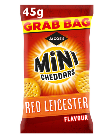 Mini Cheddars Red Leicester Grab Bag 30x45g